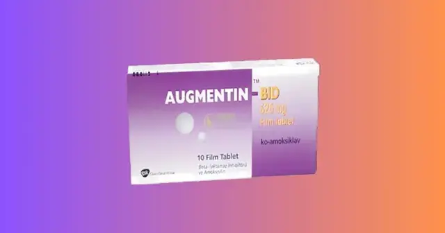 Augmentin kutusu ve etken madde bilgisi temsili görseli