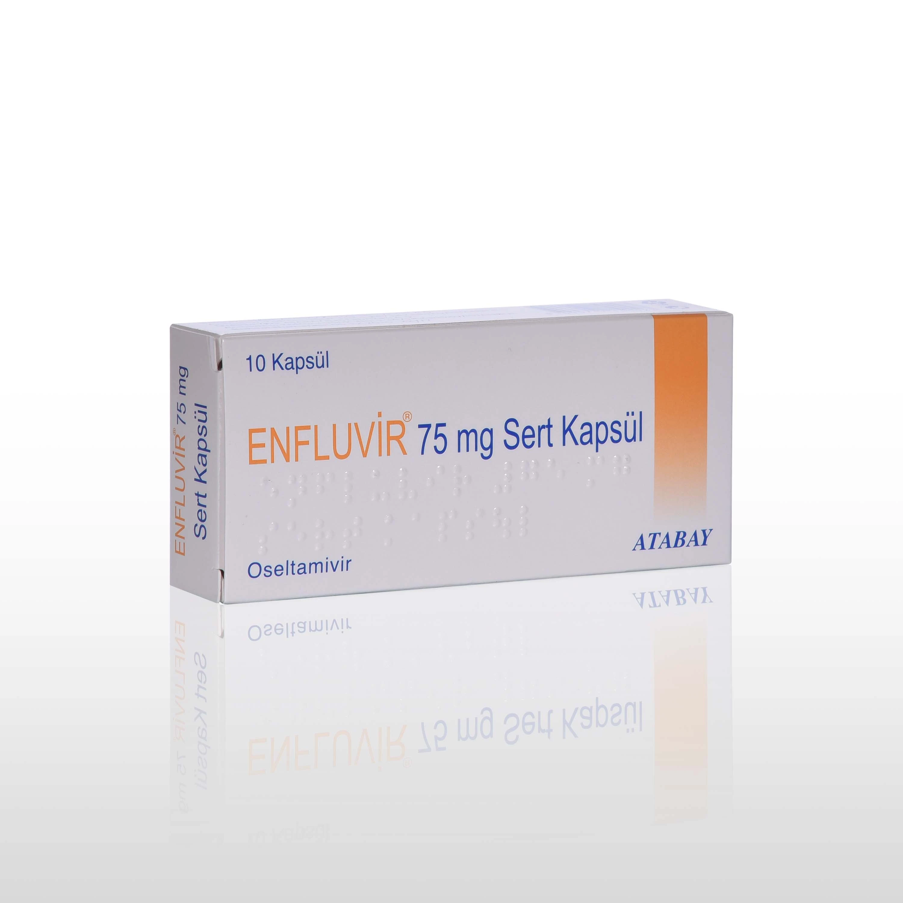 Enfluvir kapsül ve oseltamivir bilgisi temsili görseli